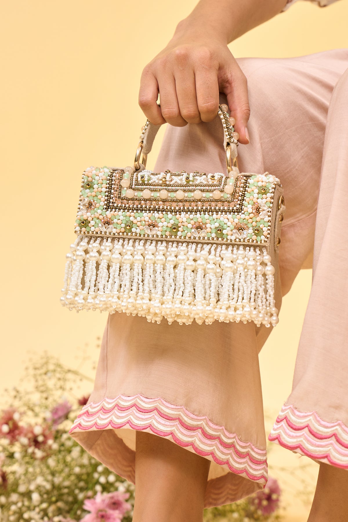 Elaria Pearl Tassel Bag